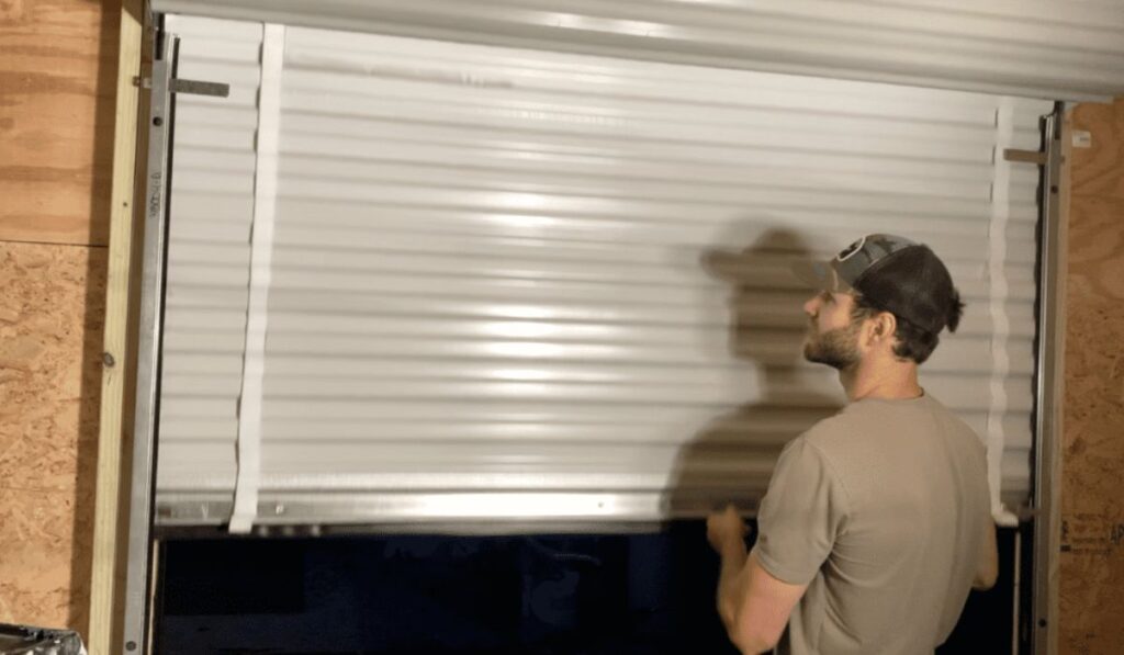 open garage door manually during power outage