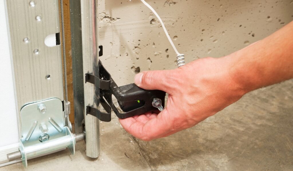 garage door safety reversal test sensor alignment