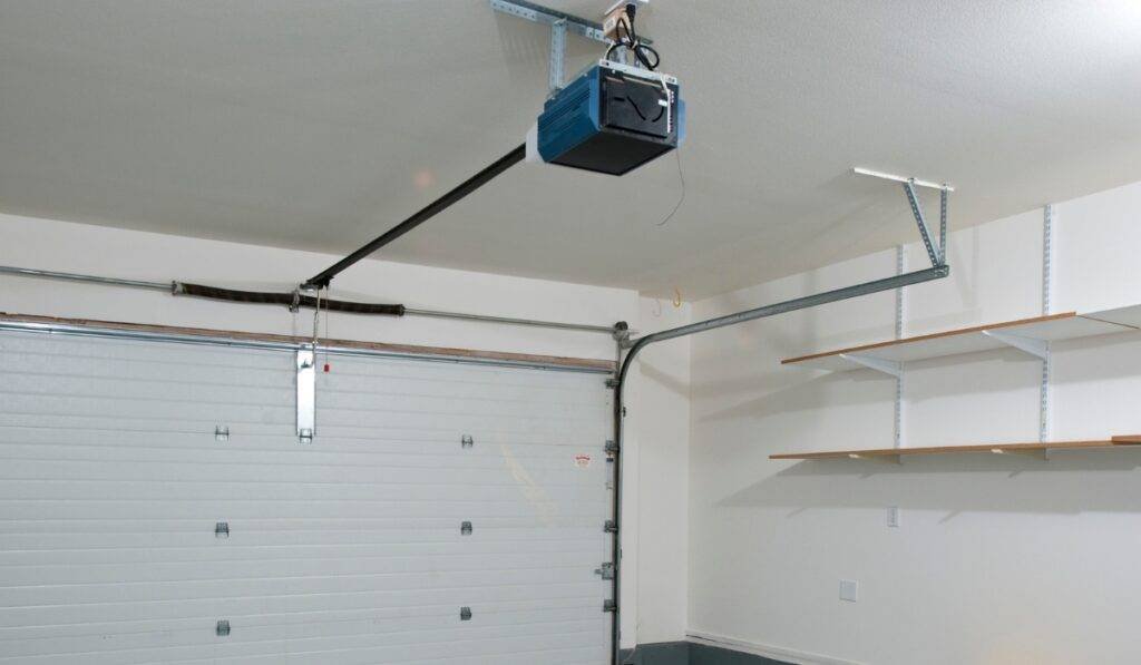 quiet garage door opener for room above garage