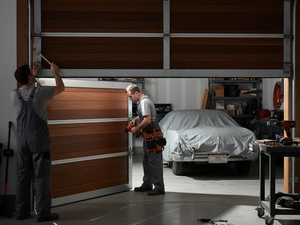 modern custom garage door newport beach ca