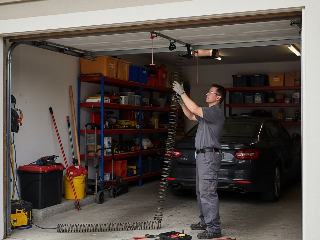 broken spring garage door repair newport beach