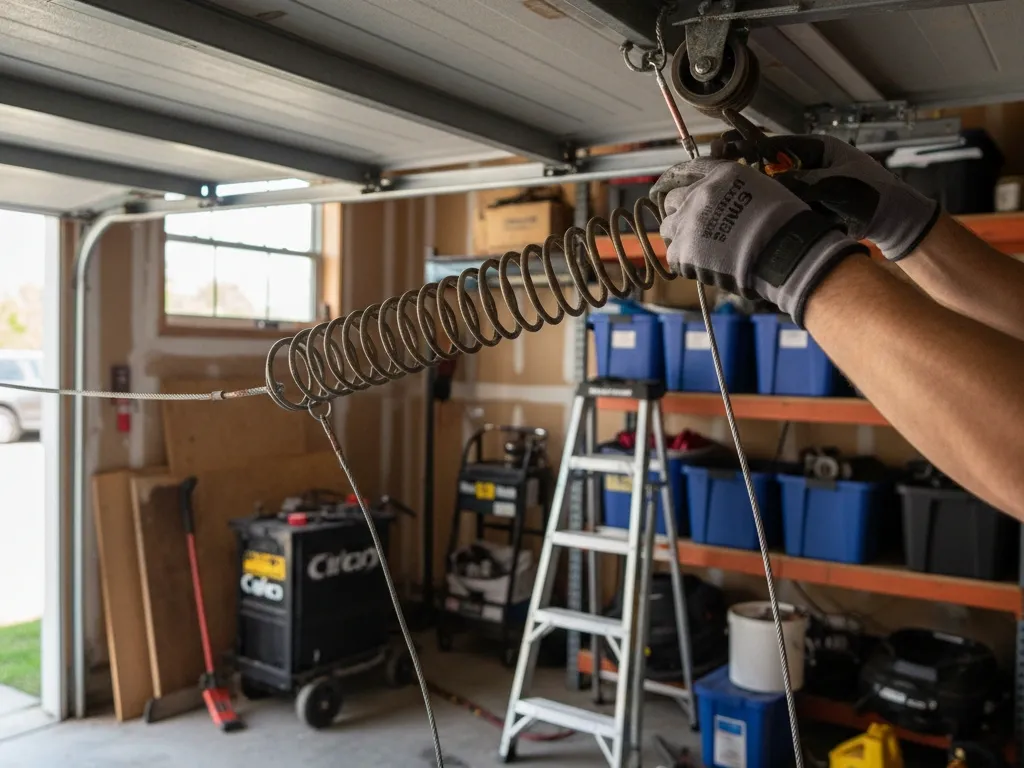 garage door extension spring fix newport beach
