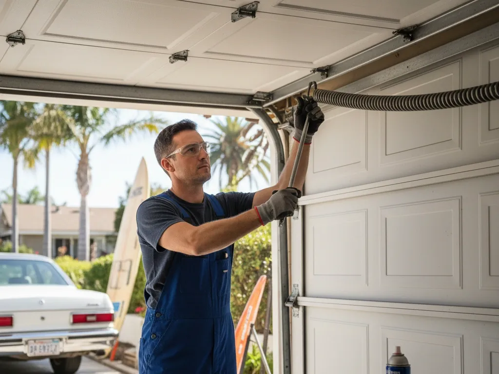 garage door spring care service newport beach