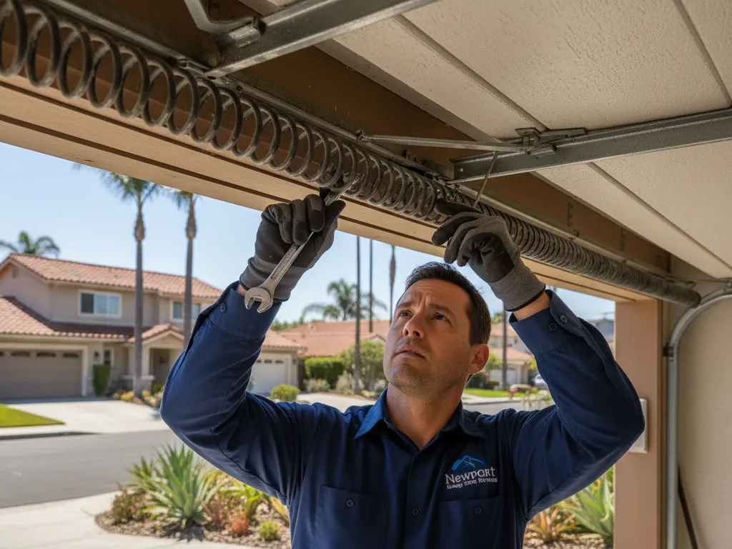 garage door spring inspection newport beach ca
