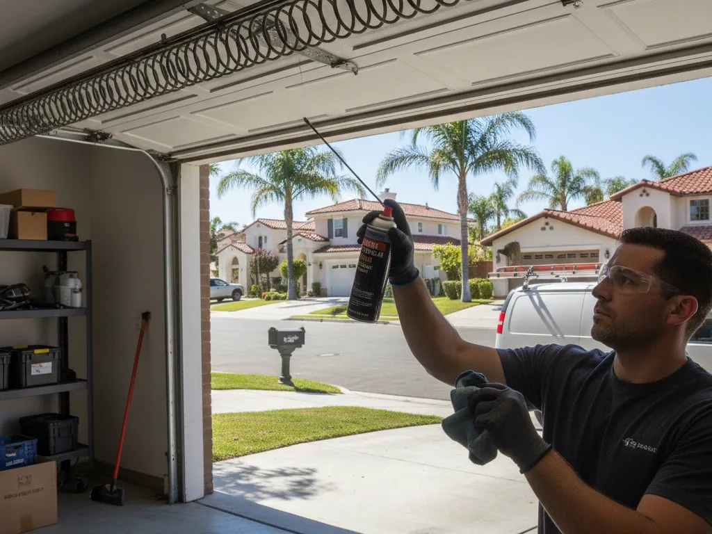 garage door spring lubrication newport beach ca