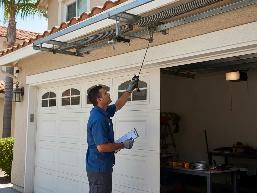 garage door spring safety check newport beach