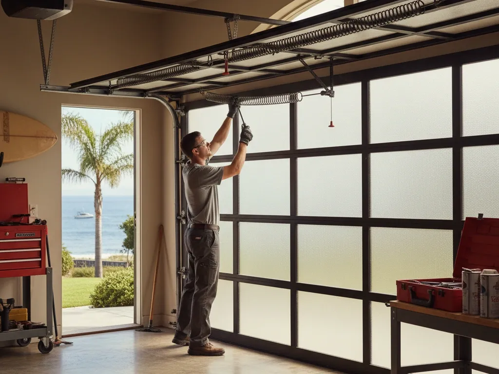 garage door spring upkeep newport beach