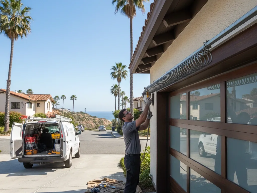professional garage door spring adjustment newport beach