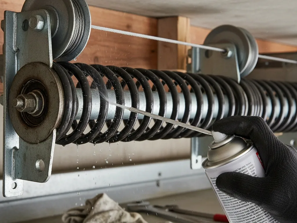 spring lubrication service garage door newport beach